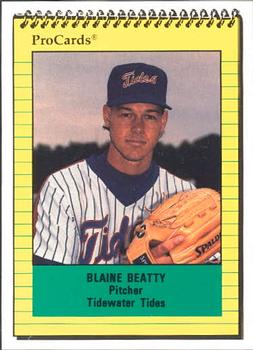 1991 ProCards #2500 Blaine Beatty Front