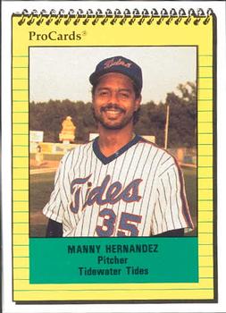 1991 ProCards #2504 Manny Hernandez Front
