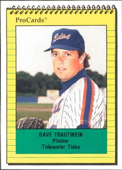 1991 ProCards #2510 Dave Trautwein Front
