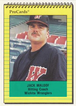 1991 ProCards #2616 Jack Maloof Front