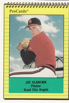1991 ProCards #2622 Joe Klancnik Front