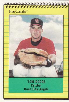 1991 ProCards #2630 Tom Dodge Front