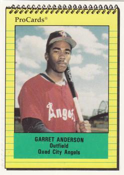 1991 ProCards #2641 Garret Anderson Front