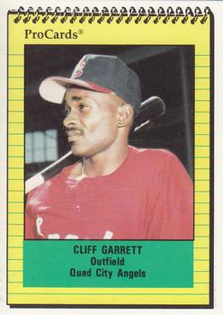 1991 ProCards #2643 Cliff Garrett Front
