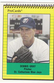 1991 ProCards #3388 Dennis Gray Front