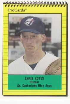 1991 ProCards #3389 Chris Kotes Front