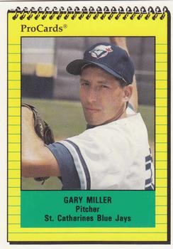 1991 ProCards #3392 Gary Miller Front