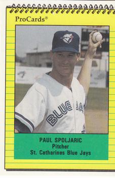 1991 ProCards #3395 Paul Spoljaric Front