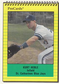 1991 ProCards #3403 Kurt Heble Front