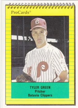 1991 ProCards #3479 Tyler Green Front