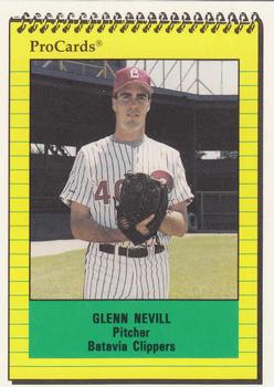 1991 ProCards #3482 Glenn Nevill Front
