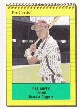 1991 ProCards #3489 Pat Cheek Front