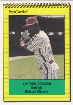 1991 ProCards #3496 Antonio Grissom Front