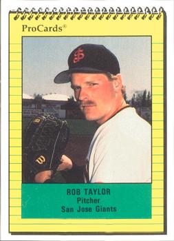 1991 ProCards #11 Rob Taylor Front
