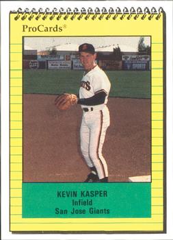 1991 ProCards #19 Kevin Kasper Front