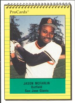 1991 ProCards #24 Jason McFarlin Front
