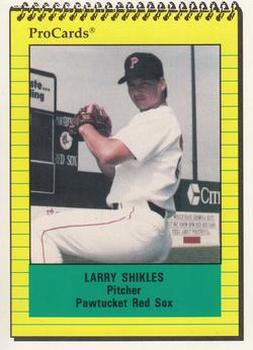 1991 ProCards #39 Larry Shikles Front