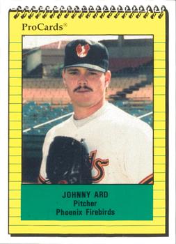 1991 ProCards #58 Johnny Ard Front
