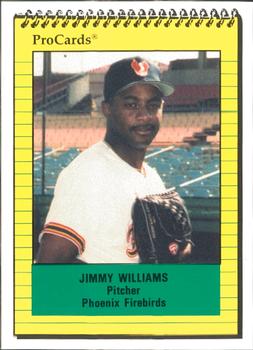 1991 ProCards #68 Jimmy Williams Front