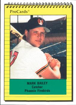 1991 ProCards #69 Mark Bailey Front