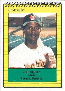 1991 ProCards #71 Jeff Carter Front