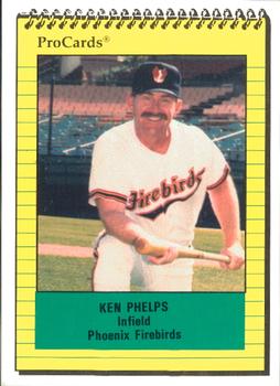 1991 ProCards #75 Ken Phelps Front