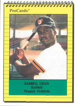 1991 ProCards #79 Darnell Coles Front