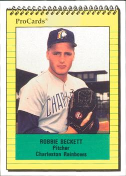 1991 ProCards #87 Robbie Beckett Front