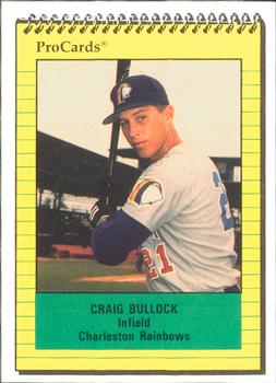 1991 ProCards #102 Craig Bullock Front