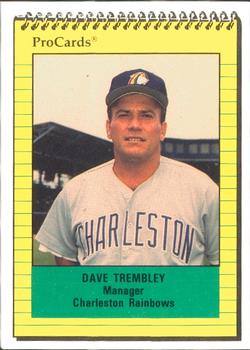 1991 ProCards #110 Dave Trembley Front