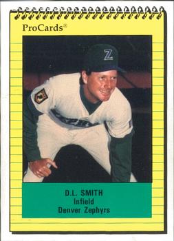 1991 ProCards #132 D.L. Smith Front