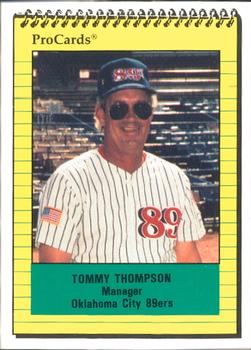 1991 ProCards #193 Tommy Thompson Front