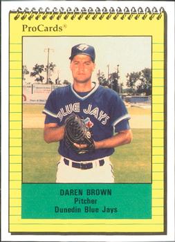 1991 ProCards #198 Daren Brown Front