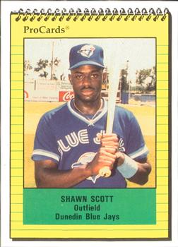 1991 ProCards #221 Shawn Scott Front