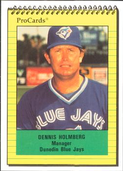 1991 ProCards #223 Dennis Holmberg Front