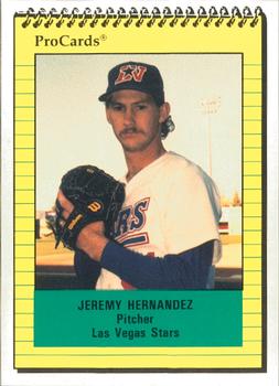 1991 ProCards #230 Jeremy Hernandez Front