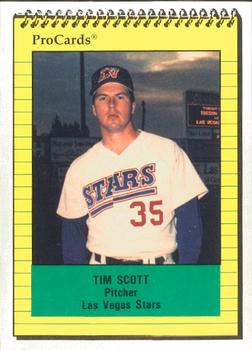 1991 ProCards #235 Tim Scott Front