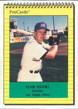 1991 ProCards #239 Kevin Higgins Front