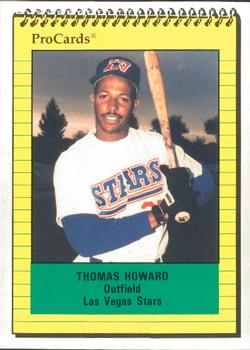 1991 ProCards #248 Thomas Howard Front