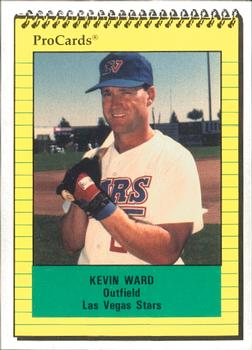 1991 ProCards #252 Kevin Ward Front