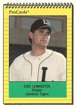 1991 ProCards #263 Eric Leimeister Front