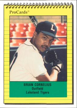 1991 ProCards #277 Brian Cornelius Front
