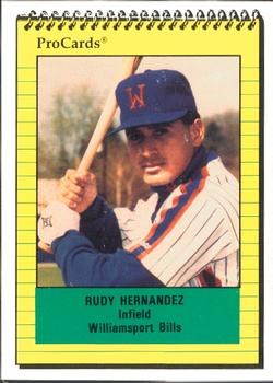1991 ProCards #301 Rudy Hernandez Front