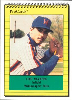1991 ProCards #302 Tito Navarro Front