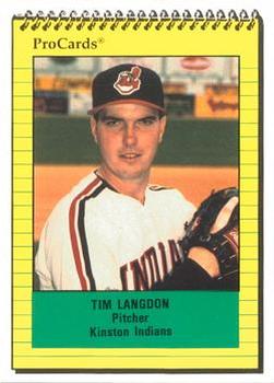 1991 ProCards #316 Tim Langdon Front
