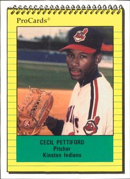 1991 ProCards #323 Cecil Pettiford Front