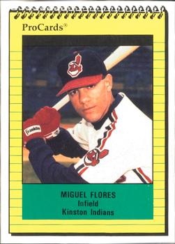 1991 ProCards #328 Miguel Flores Front
