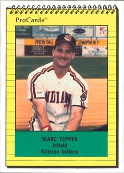 1991 ProCards #334 Marc Tepper Front
