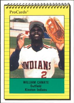 1991 ProCards #335 William Canate Front