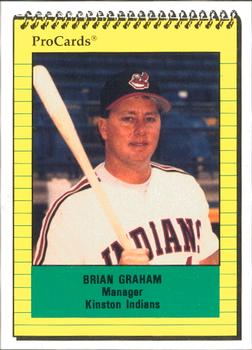 1991 ProCards #340 Brian Graham Front
